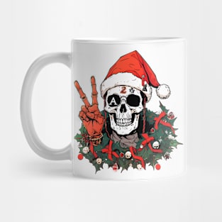 Christmas Celebration with a Skull Twist Mug